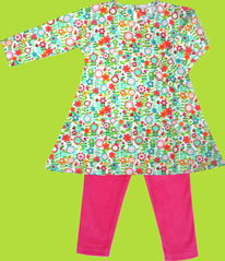 Zutano Flower Time Sleeveless Betty Dress for Toddler Girl