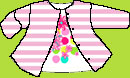 Zutano Pink/White Stripe Jacket