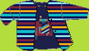 Zutano Navy Bold Stripe Jacket