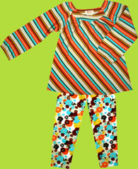 ZutanoToddler Birch Multistripe Long Sleeve Viola Top