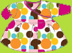 Zutano Gumballs Long Sleeve Wrap Dress