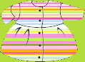 Zutano Giardino Multi Stripe Long Sleeve Dress