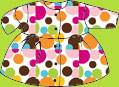 Zutano Gumballs Long Sleeve Dress