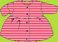 Zutano Red Candy Stripe Long Sleeve Dress