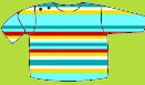 Zutano Aqua/Red Multi Stripe  Long Sleeve T-shirt