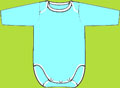 Zutano Aqua Long Sleeve Onezie