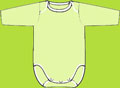 Zutano Celery Long Sleeve Onezie