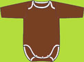 Zutano Chocolate Long Sleeve Onesie
