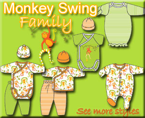 Zutano Monkey Swing Newborn Clothing