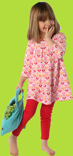 Marigold Toddler Pleat Dress and Red Skinny Leggings