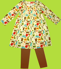 Zutano Furry Love Pleat Dress