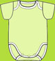 Zutano Celery Short Sleeve Onezie