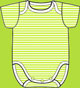 Lime Candy Stripe Onezie