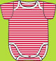 Zutano Red Candy Stripe Onezie