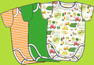 Zutano Farm Fresh 3 Piece Short Sleeve Onezie Set