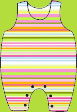 Zutano Giardino Multi Stripe Overall