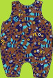 Zutano Moonlight Bugs Overalls