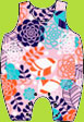Zutano Peony Overall