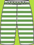 Zutano Apple/White Stripe  Pants