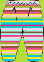 Zutano Super Multi Stripe Pants