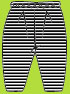Zutano Black Candy Stripe  Pants