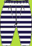 Zutano Navy/White Stripe Pants