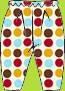 Zutano Big Dot Chocolate Pants