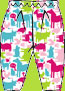 Zutano Fuchsia Farmyard Pants