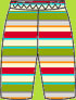 Zutano Moss/Red Multistripe Pants