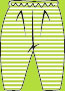 Zutano Lime Candy Stripe Pants