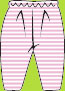 Zutano Pink Candy Stripe Pants