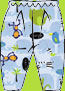 Zutano Monkey Friends Pants