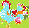 Zutano Lovely Paisley Pigeon Screen Print