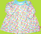 Zutano Itzy-Bitzy Pinwheel Long Sleeve Dress for Preemie and Newborn