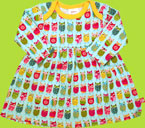 Zutano Itzy-Bitzy Owls Long Sleeve Dress for Preemie and Newborn