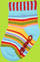 Pink/Aqua Multi Stripe Socks