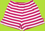 Zutano FuchsiaWhite Stripe Shorts for toddler girls