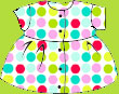 Zutano Gum Drops Short Sleeve Dress