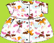 Zutano Little Ponies Short Sleeve Dress