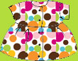 Zutano Gumballs Short Sleeve Dress