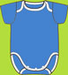 Zutano Periwinkle Short Sleeve Onezie