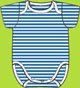 Zutano Periwinkle Candy Stripe Onezie