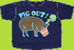 Zutano Pig Out Navy Short Sleeve T-shirt