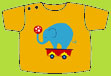 Zutano Circus "Elephant" Short Sleeve T-shirt