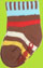Zutano Chocolate 5 Color Stripe Socks