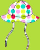 Zutano Gum Drops Sun Hat