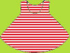 Zutano Red Candy Stripe Swing Top