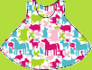 Zutano Fuchsia Farmyard Swing Top