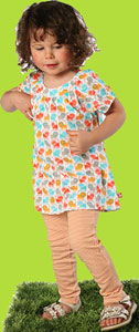 Zutano Lions Short Sleeve Viola Top and Mandarin Bold Stripe Pants