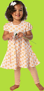 Zutano Annika Toddler Short Sleeve Twirl Dress 
